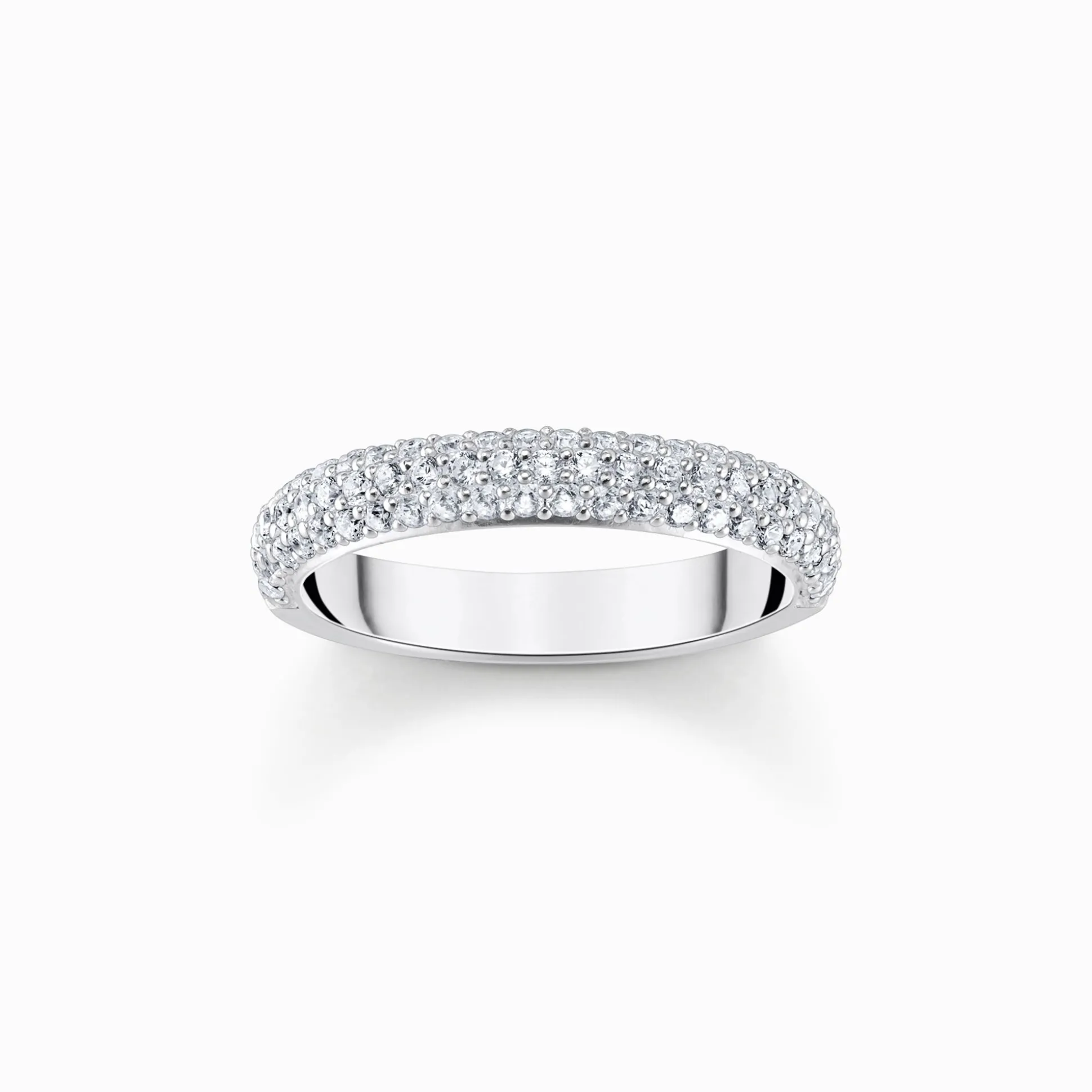 Cheap Ring mit weißem Zirkonia-Pavé Silber Damen Ringe|925 Silber