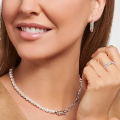 Clearance Ring mit weißen Steinen Pavé Silber Damen Ringe|925 Silber
