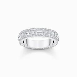 Best Sale Ring mit weißen Steinen Silber Damen Ringe|925 Silber