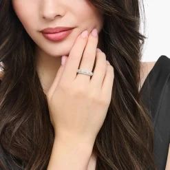 Best Sale Ring mit weißen Steinen Silber Damen Ringe|925 Silber
