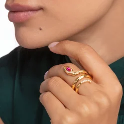 Best Sale Ring Schlange gold Damen Ringe