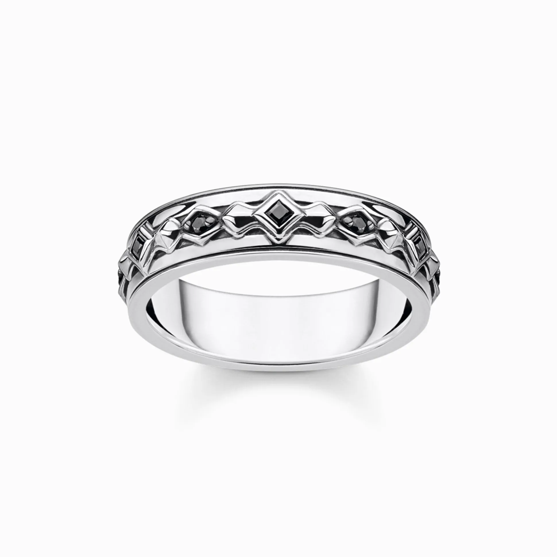 Shop Ring schwarze Steine silber Damen Ringe|Ringe
