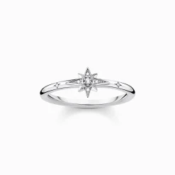 Best Sale Ring Stern mit Steinen silber Damen Ringe