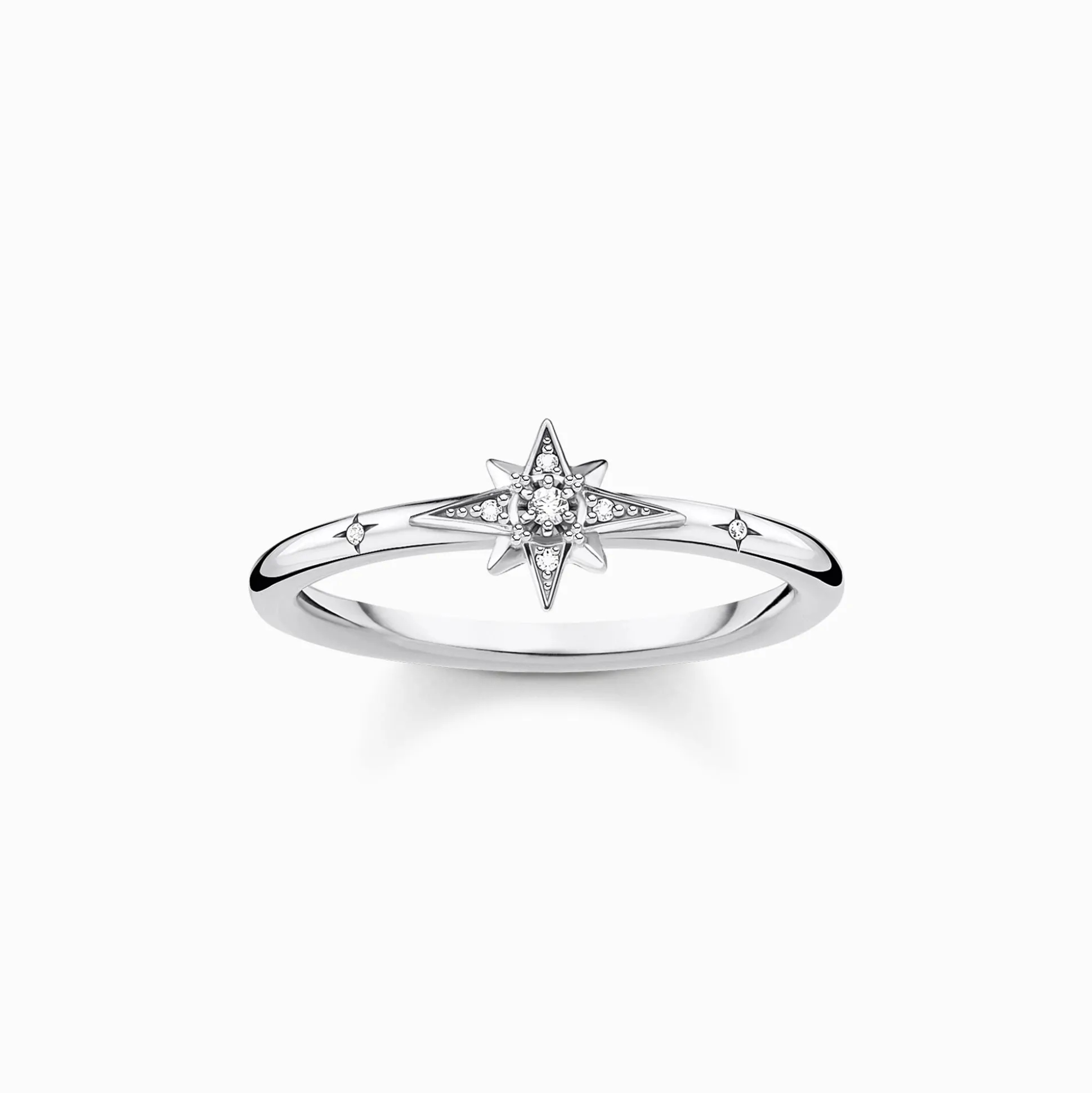 Best Sale Ring Stern mit Steinen silber Damen Ringe