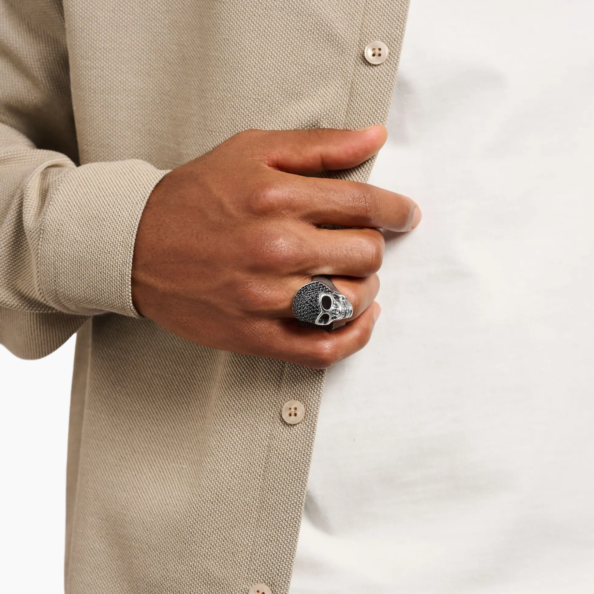 Discount Ring Totenkopf Pavé Damen Ringe|Ringe