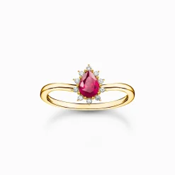 Sale Ring Vintage Romance vergoldet Damen Ringe|18K Vergoldung - 925 Silber
