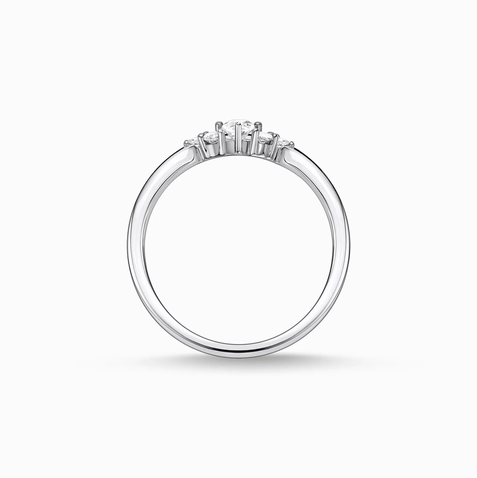 Best Sale Ring Vintage weiße Steine silber Damen Ringe