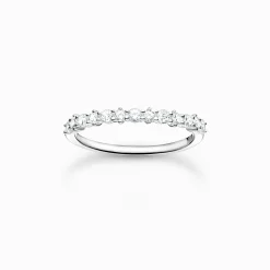 Store Ring weiße Steine Damen Ringe