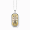 Discount Set Kette Kompass gold und silber Herren Halsketten|18K Vergoldung - 925 Silber