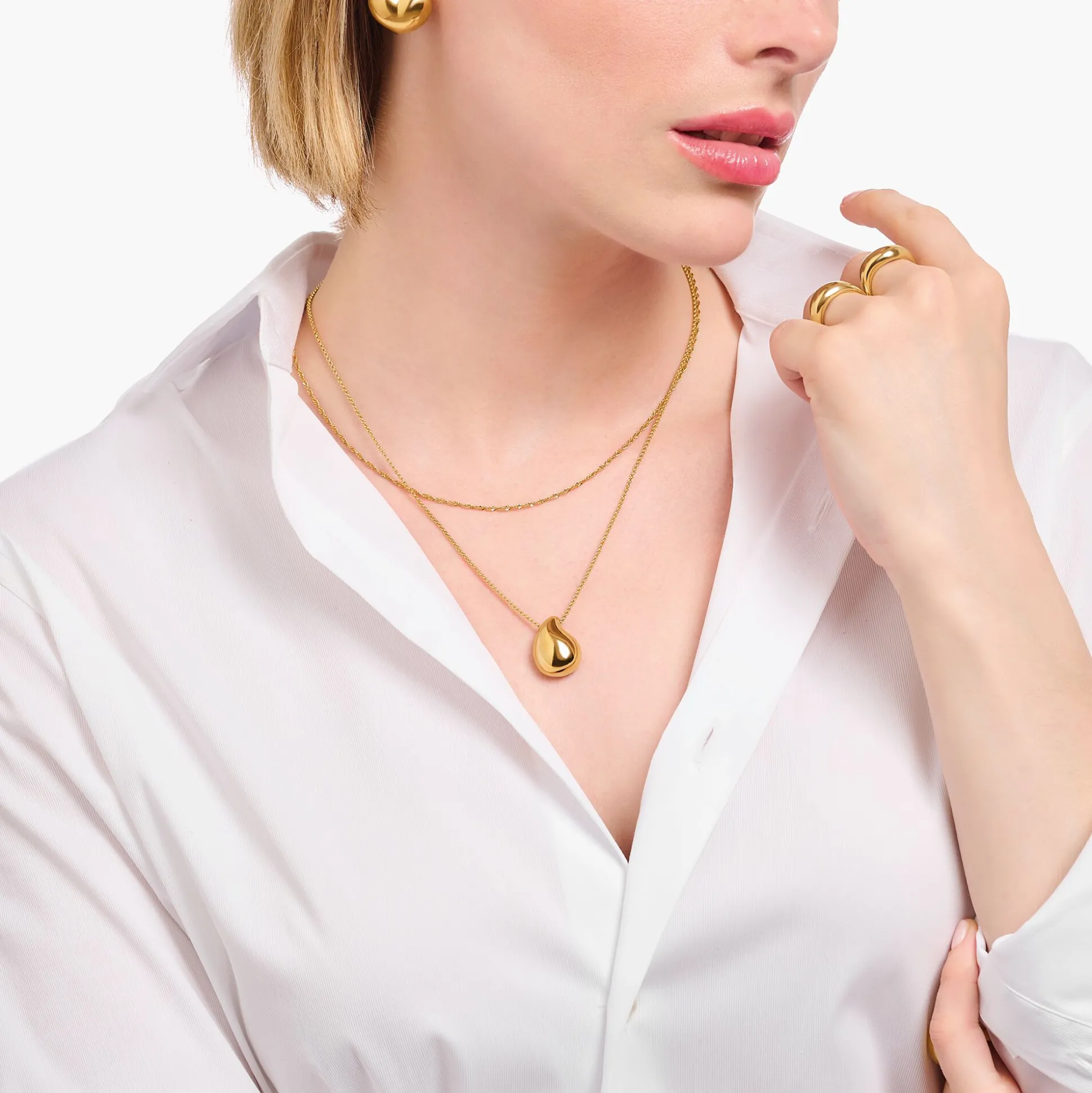 Discount Singapurkette vergoldet Stärke 1,7 mm Damen Halsketten|18K Vergoldung - 925 Silber