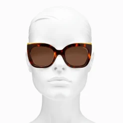 Fashion Sonnenbrille Audrey Cat-Eye Havanna Damen Sonnenbrillen