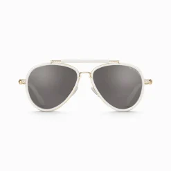 Store Sonnenbrille HARRISON Pilotenform weiß und beige-gold Damen Sonnenbrillen|Sonnenbrillen