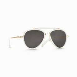 Store Sonnenbrille HARRISON Pilotenform weiß und beige-gold Damen Sonnenbrillen|Sonnenbrillen