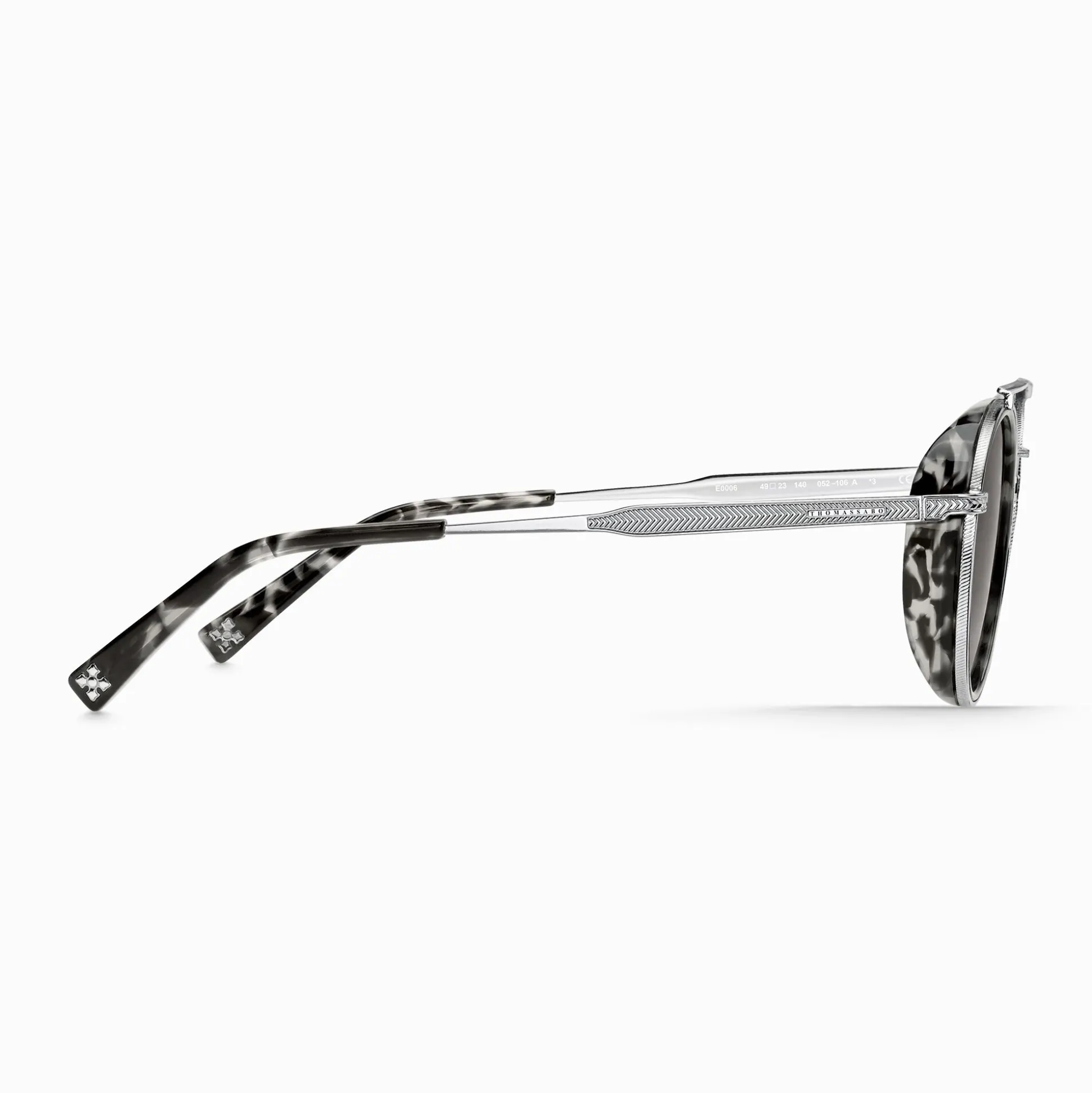 Fashion Sonnenbrille Johnny Panto Ethno Havanna Damen Sonnenbrillen|Sonnenbrillen
