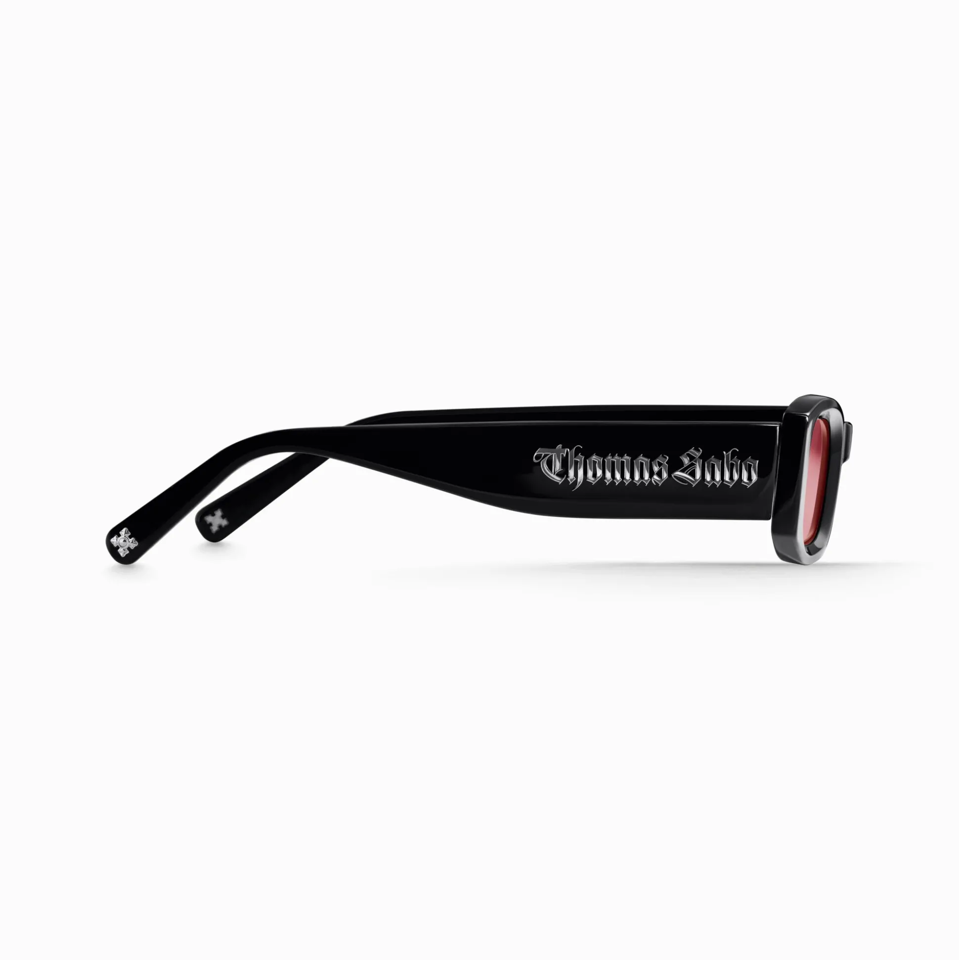 Clearance Sonnenbrille Kim schmal rechteckig dunkelrot Damen Sonnenbrillen|Sonnenbrillen