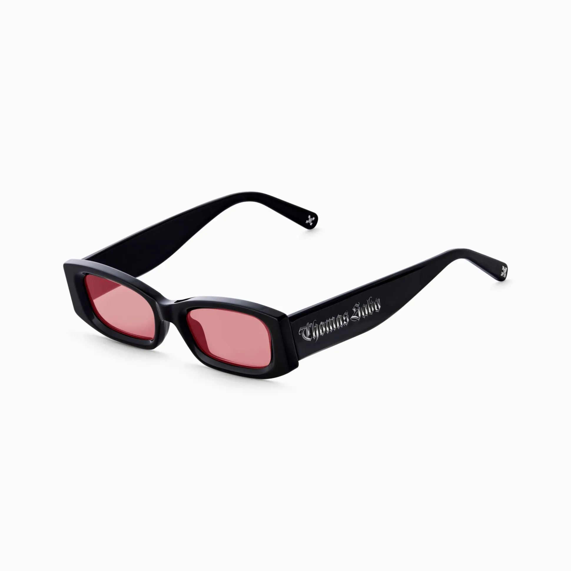 Clearance Sonnenbrille Kim schmal rechteckig dunkelrot Damen Sonnenbrillen|Sonnenbrillen