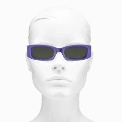 Hot Sonnenbrille Kim schmal rechteckig violett Damen Sonnenbrillen