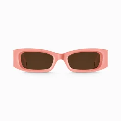 New Sonnenbrille Kim schmal rechteckig hellorange Damen Sonnenbrillen