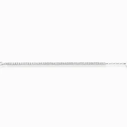Discount Tennisarmbandmit weißen Steinen Silber Damen Armbänder