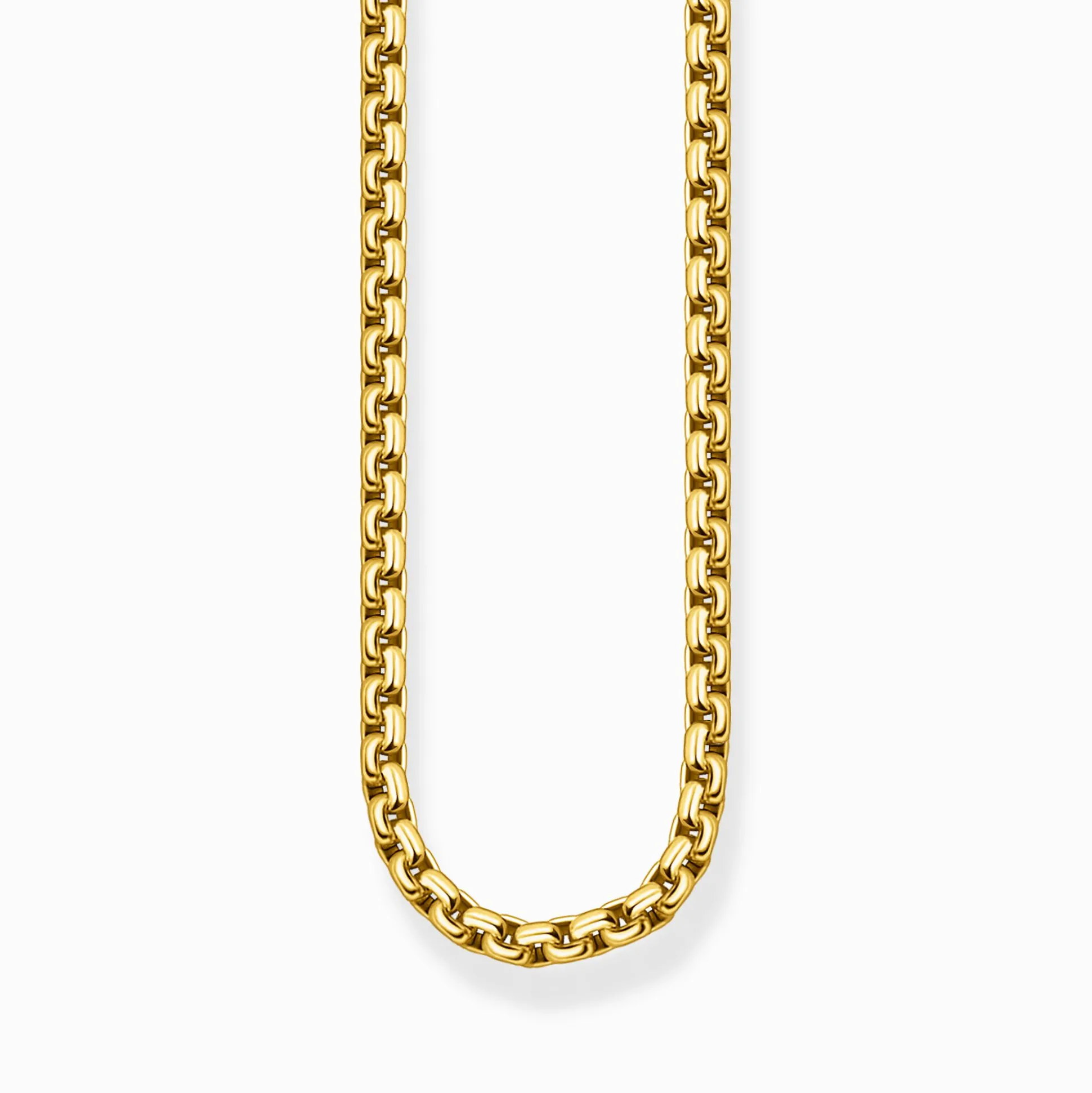 New Venezia-Kette vergoldet Stärke 4 mm Damen Halsketten|18K Vergoldung - 925 Silber