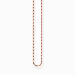 Outlet Venezianerkette L42v 3 Ösen GPPI Damen Halsketten|18K Rosé-Vergoldung - 925 Silber