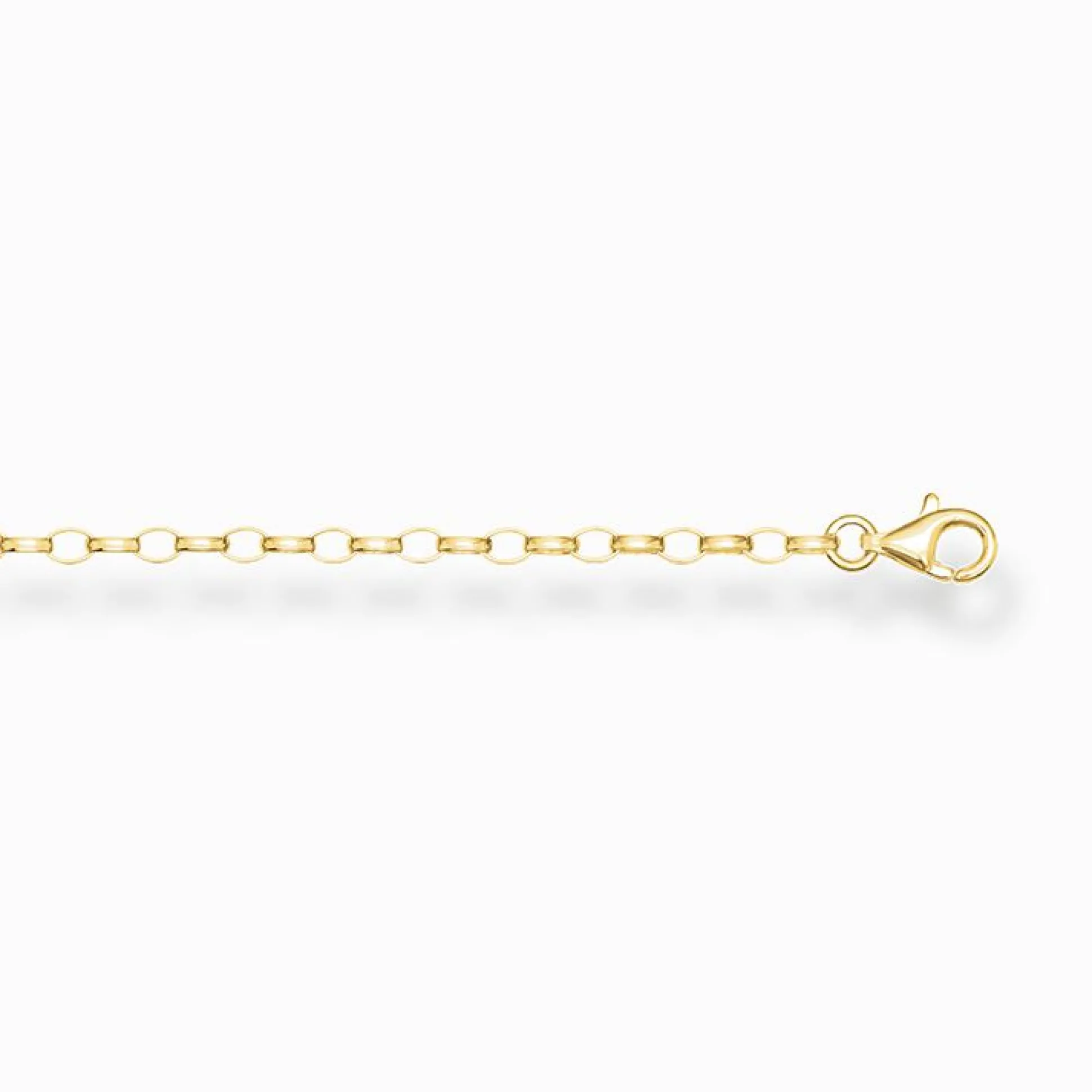 Store Verlängerungskette klassisch Herren 18K Vergoldung - 925 Silber